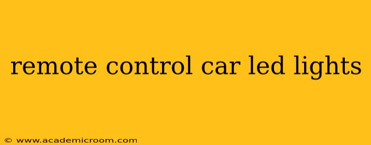 remote control car led lights