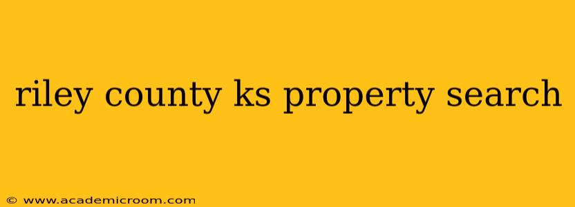 riley county ks property search