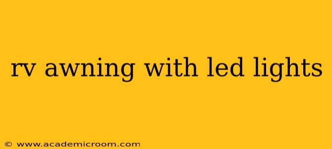 rv awning with led lights