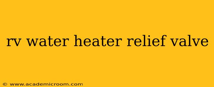 rv water heater relief valve