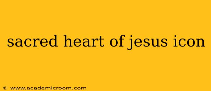 sacred heart of jesus icon