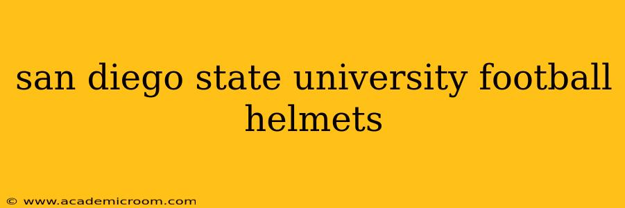 san diego state university football helmets