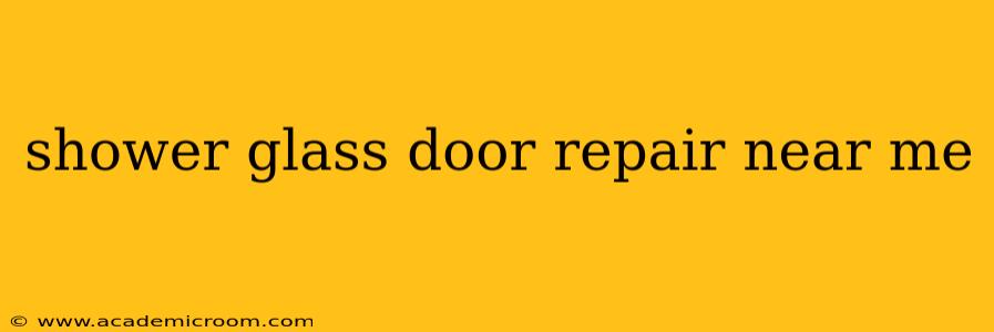 shower glass door repair near me