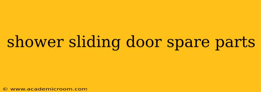 shower sliding door spare parts
