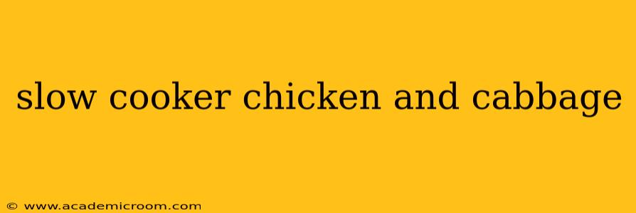 slow cooker chicken and cabbage