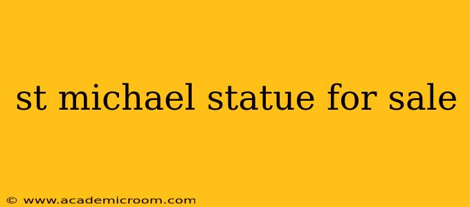 st michael statue for sale