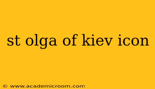 st olga of kiev icon