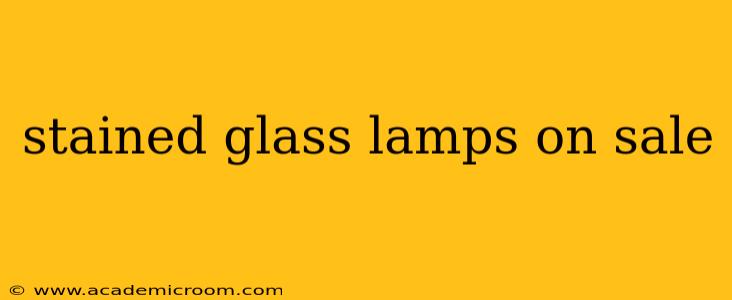 stained glass lamps on sale