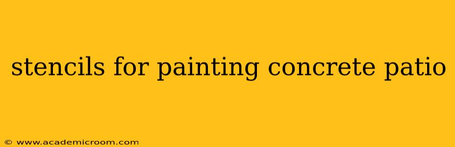 stencils for painting concrete patio