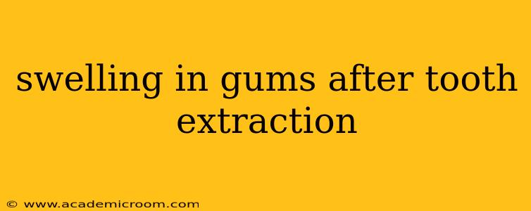 swelling in gums after tooth extraction