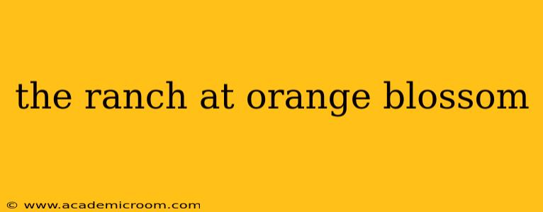 the ranch at orange blossom