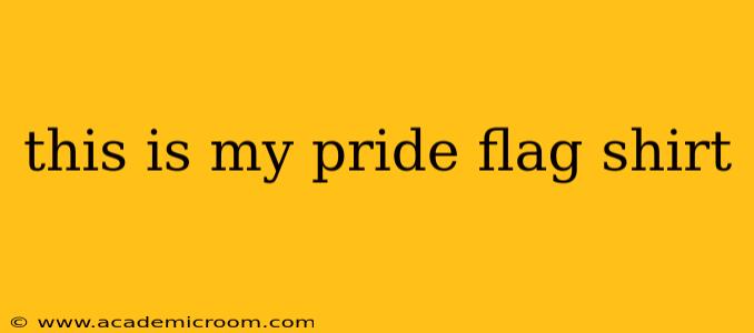 this is my pride flag shirt