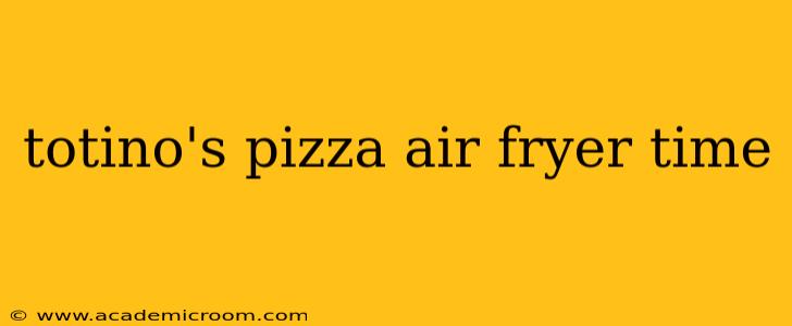totino's pizza air fryer time