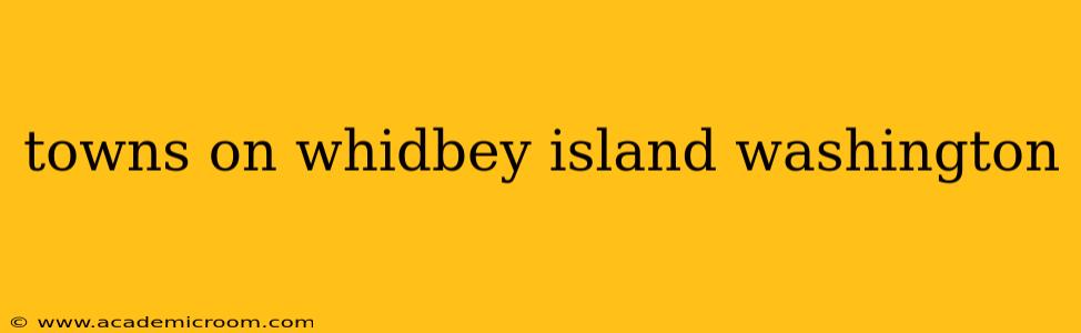 towns on whidbey island washington
