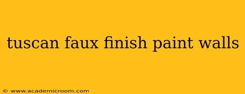 tuscan faux finish paint walls