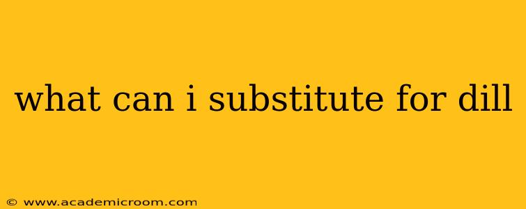 what can i substitute for dill