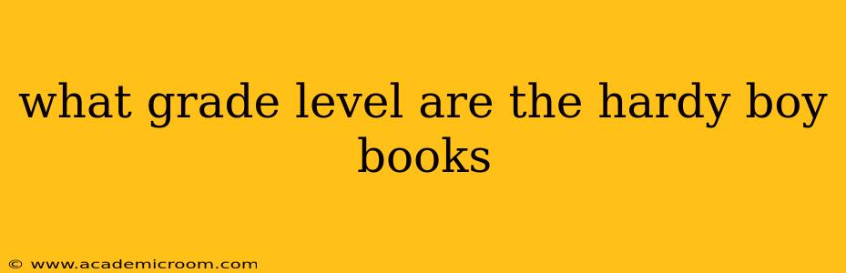 what grade level are the hardy boy books