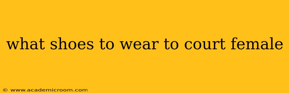 what shoes to wear to court female