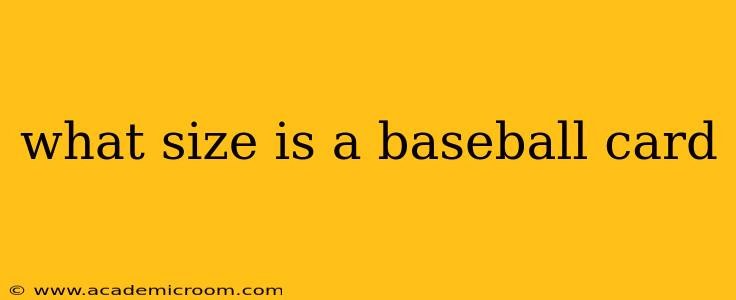 what size is a baseball card