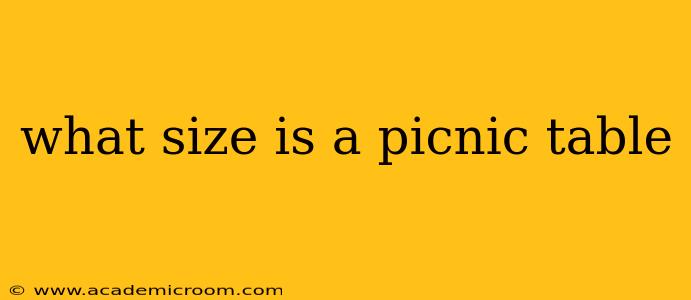 what size is a picnic table