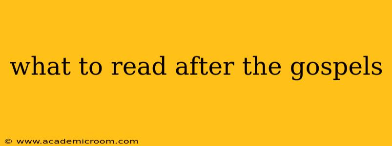 what to read after the gospels