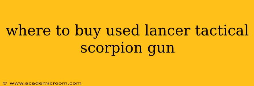 where to buy used lancer tactical scorpion gun