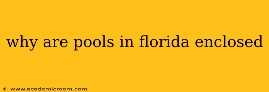 why are pools in florida enclosed