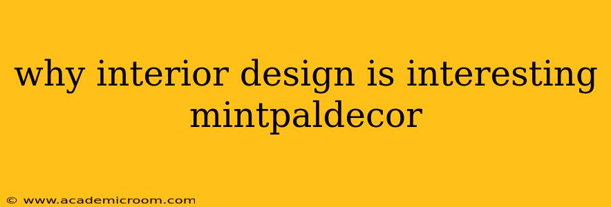 why interior design is interesting mintpaldecor
