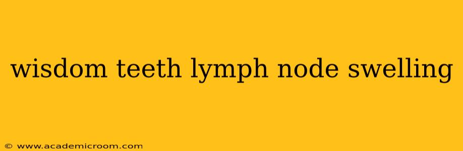 wisdom teeth lymph node swelling