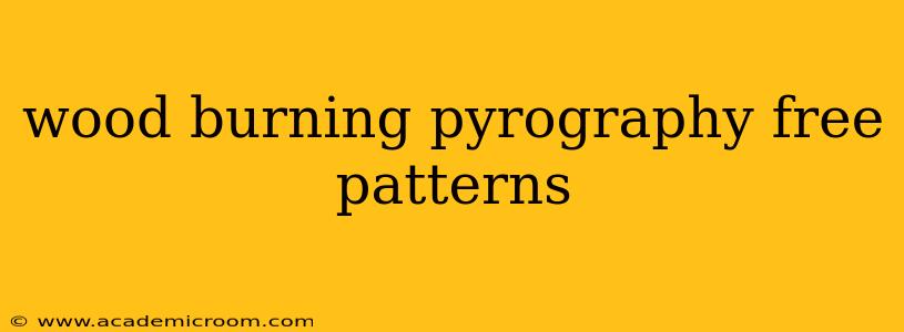 wood burning pyrography free patterns