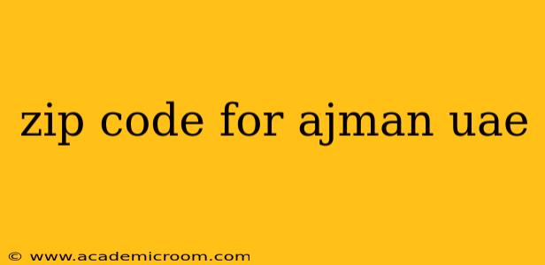 zip code for ajman uae